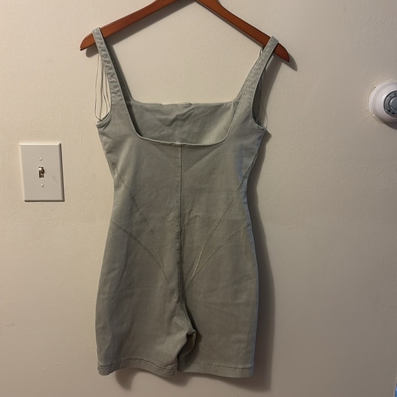 Zara Beige Bodying Denim Capsule Collection Romper. Size XS - Picture 3 of 9